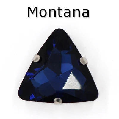 Colorful Triangle Crystal Stone With Claw Settings for T-Shirt Loose Rhinestones