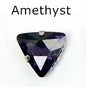 Colorful Triangle Crystal Stone With Claw Settings for T-Shirt Loose Rhinestones