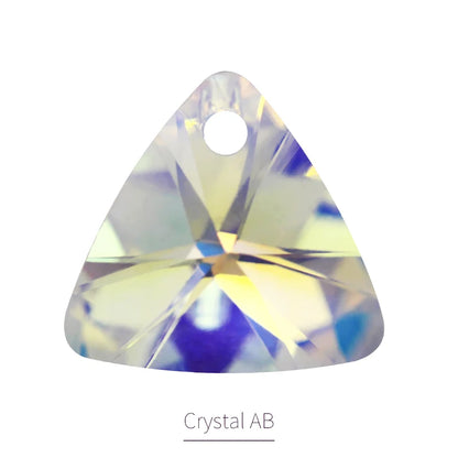 Xichuan Triangle Shaped 8/12mm New China Loose Point Back Crystal Stones Crafts Rhinestone for Jewelry Making Pendant Necklace