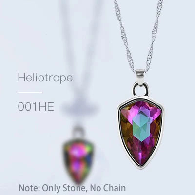Acmore Crystal Shield Fancy Shaped Shiny 16 Colors 11*19mm Fashion Cristaled Stones Alloy Pendant Necklace Earring Jewelry Making