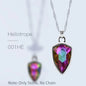 Acmore Crystal Shield Fancy Shaped Shiny 16 Colors 11*19mm Fashion Cristaled Stones Alloy Pendant Necklace Earring Jewelry Making