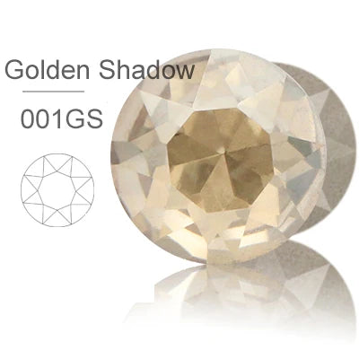 Acmore Crystal Gemstone Flower Round K9 Glass Rhinestones Crystal Pointback Glue on Clothing Making Nail Art Garment Crafts Jewelry