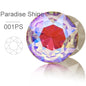 Acmore Crystal Gemstone Flower Round K9 Glass Rhinestones Crystal Pointback Glue on Clothing Making Nail Art Garment Crafts Jewelry