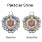 Xichuan Fat Triangle Shaped Crystal Stone K9 Glass Sew on Cup Chain Setting Shiny Colors Rhinestone Crafts Pendant Necklace