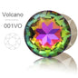 Acmore Crystal Loose Rhinestone Gemstone Flower Round K9 Crystal Point Back Rhinestones Fancy Stone Clothing Pendant Making