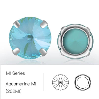 Acmore Crystal K9 Glass Sew on Rhinestones Rivoli Shape Fancy Stone for Clothing Garment