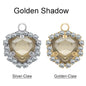 Xichuan Fat Triangle Shaped Crystal Stone K9 Glass Sew on Cup Chain Setting Shiny Colors Rhinestone Crafts Pendant Necklace