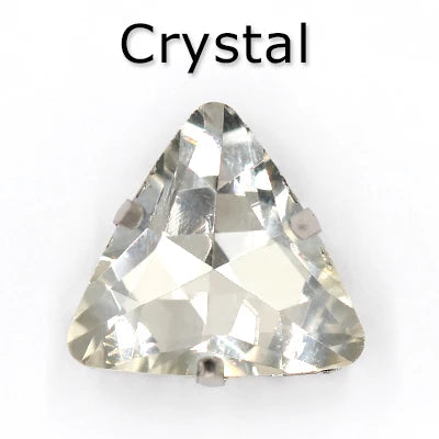 Colorful Triangle Crystal Stone With Claw Settings for T-Shirt Loose Rhinestones