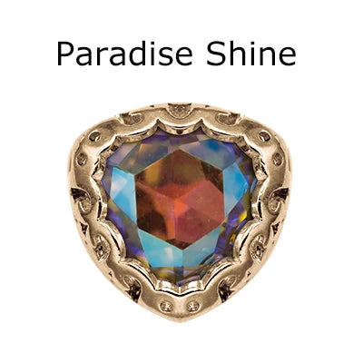 Wholesale Golden Nest Claw Triangle Sew on Stones Crystal Rhinestones With Claw for Dresses