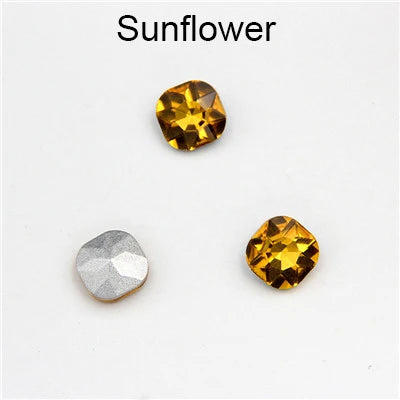 Wholesale Fat Square Fancy Stone Colorful Crystal Stones Crystal Rhinestones Glass Rhinestones Crystal Accessories for Jewelry