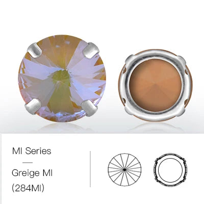 Acmore Crystal K9 Glass Sew on Rhinestones Rivoli Shape Fancy Stone for Clothing Garment