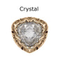 Wholesale Golden Nest Claw Triangle Sew on Stones Crystal Rhinestones With Claw for Dresses