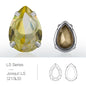 Acmore Crystal K9 Fancy Stone Sew on Rhinestones With 0.4mm Copper Setting for Clothing Sewing