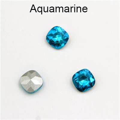 Wholesale Fat Square Fancy Stone Colorful Crystal Stones Crystal Rhinestones Glass Rhinestones Crystal Accessories for Jewelry