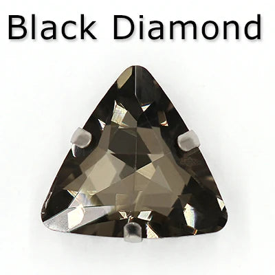 Colorful Triangle Crystal Stone With Claw Settings for T-Shirt Loose Rhinestones