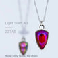 Acmore Crystal Shield Fancy Shaped Shiny 16 Colors 11*19mm Fashion Cristaled Stones Alloy Pendant Necklace Earring Jewelry Making