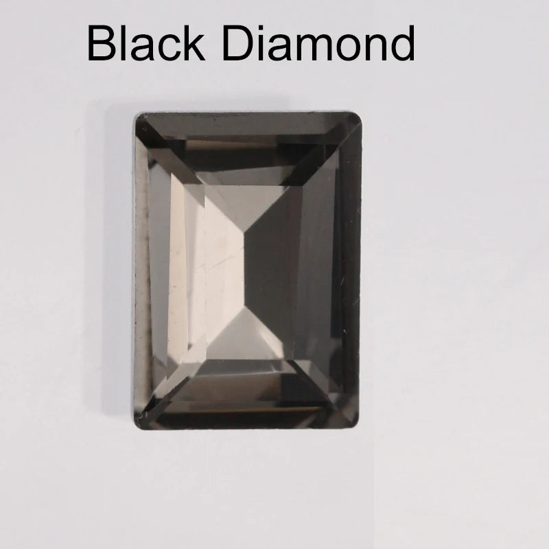Acmore Crystal Wholesale Rectangle Point Back Fancy Rhinestone Jewelry Garment Bags Accessories