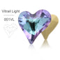 Acmore Crystal Sweet Heart Fancy Shaped Pointback K9 Glass Rhinestones Crystal Stones Crafts for Jewelry Making Garment Decoration