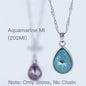 Acmore Crystal Drop Shaped Fancy Shiny Colors K9 Crystal Stones Alloy Back Pendant Necklace Deco Charms Jewelry Rhinestones Accessories
