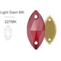 MK Series Flat Back Navette Sew on Stone for Clothing Decoration