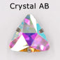 Colorful Triangle Crystal Stone With Claw Settings for T-Shirt Loose Rhinestones