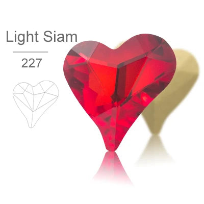 Acmore Crystal Sweet Heart Fancy Shaped Pointback K9 Glass Rhinestones Crystal Stones Crafts for Jewelry Making Garment Decoration