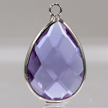 Jewelry Making Teardrop Glass Pendant Stone Crystal Rhinestones Stones Crystal for DIY Earring Decoration