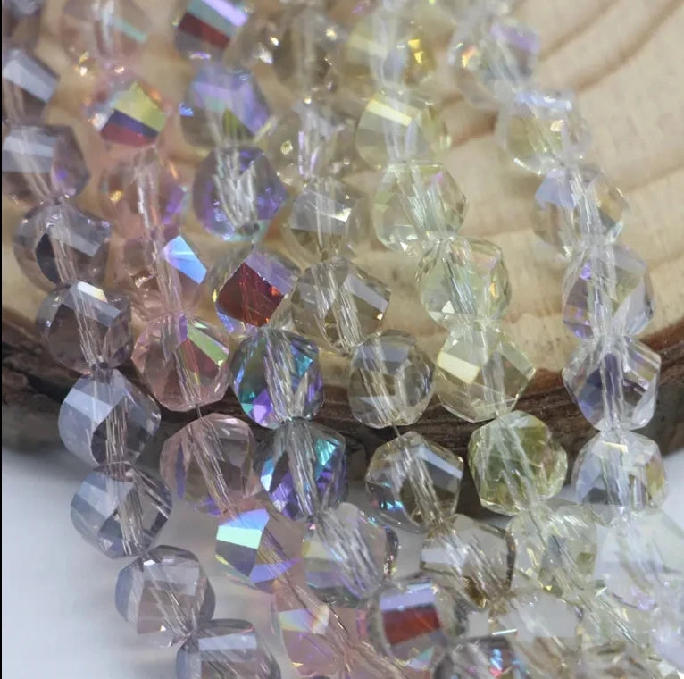 Acmore Crystal Wholesale Colorful Crystal Loose Bead 8mm Glass Beads DIY Handmade Loose Beads for Jewelry Making