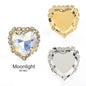 Acmore Crystal Flat Back Heart Crystal Rhinestone Flatback Sewing Supplies Stones for Diy Clothing DIY Nail Supplies