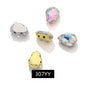 Acmore Crystal  Shadow  Series Piont Back Rhinestone With Claw Four Corners of Water Droplets Stone for Garment