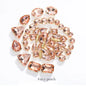 Acmore Crystal Mixed Shapes 12 Colors Loose Crystal Glass Stone With Golden Claw Setting DIY Sewing Fancy Sew on Claw Bead Rhinestone