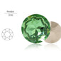 Acmore Crystal Gemstone Flower Round K9 Glass Rhinestones Crystal Pointback Glue on Clothing Making Nail Art Garment Crafts Jewelry