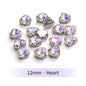 Acmore Crystal Moonlight Mixed Shapes Sew on Rhinestone With Silver Claw Setting DIY for Festival Decoration Accessories