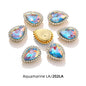 Acmore Crystal New Arrival Double-layers Drop Shape Flat Back Claw Rhinestones Golden Sunflower Sew-on Crystal Glass for Clothing