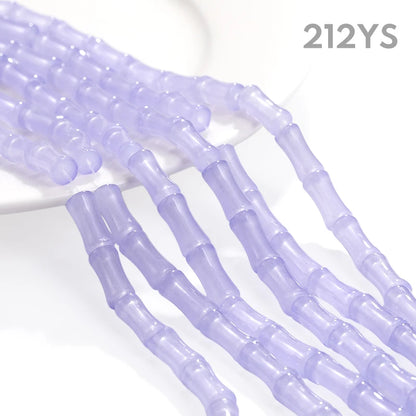 Acmore Crystal  Factory Sale 6*13mm Beads Bamboo Joint Bulk  Glass Crystal Loose Beads for Necklace Making DIY Jewelry