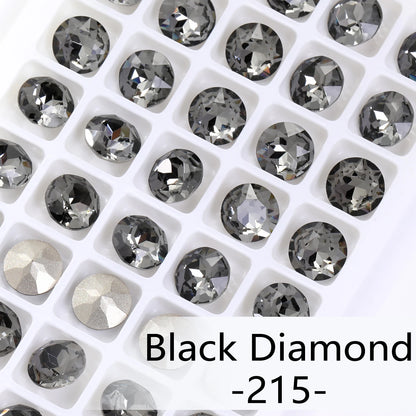 Acmore Crystal High Quality Gemstone Flower K9 Pointback Rhinestone Loose Stones Jewelry Glue on for DIY Decoration Clothing Desgin