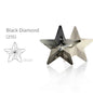 Acmore Crystal Hot Sale Black Diamond Series Crystal Stone Pointback Rhinestones Loose Glue on for Nails Clothes Decoration