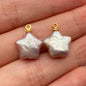 Acmore Crystal Fine Natural Freshwater Pearl Pendant Irregular Shape Star Circular Heart Baroque Pearl Charm DIY Jewelry Accessories
