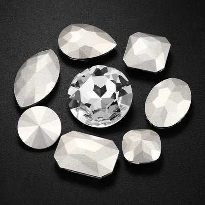 Acmore Crystal New Desgin Big Size Multiful Shapes Crystal Glass Fancy Rhinestones for Jewelry Making and Crystal Craft