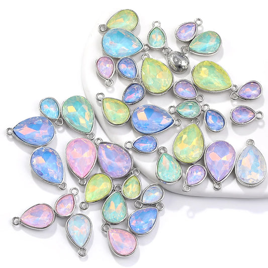 Acmore Crystal New Product Drop Alloy Pendant With Single Loop Opal Mocha DE Rhinestones Glass Jewelry Wholesale Clothes Accessories