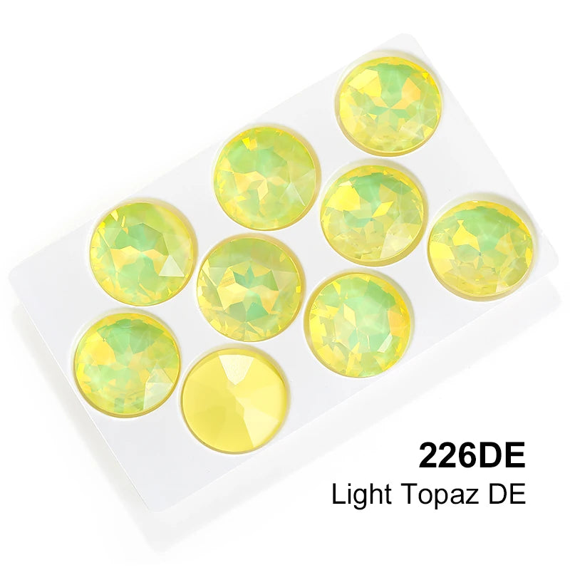 Acmore Crystal High Quality Gemstone Flower K9 Pointback Rhinestone Loose Stones Jewelry Glue on for DIY Decoration Clothing Desgin