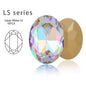 Acmore Crystal K9 Fancy Stone Rhinestones  MI MK LS Series Oval Point Back Shapes Glass Crystal Stone Women Clothes Shoes Bags
