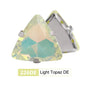 Acmore Crystal New Arrival 18MM  Triangle  Opal Mocha DE Series Rhinestone Claw  Sew on Crystal  With Claw DIY Art Decorations