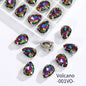 Acmore Crystal Crystals Rhinestone With Claw Strass Gems Sew on Rhinestone Drop Shape Crystal Fancy Stone With Claw for Garment