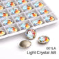Acmore Crystal High Quality K9  Crystal Glass 12mm Mandala Round Pointback  Rhinestones  for Decoration DIY Accessories