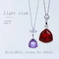 Acmore Crystal Fat Triangle Shape Shiny Color Stone Alloy Back Pendant Necklace Diy for Brooch Earring Brooch Bracelet Hair Accessories