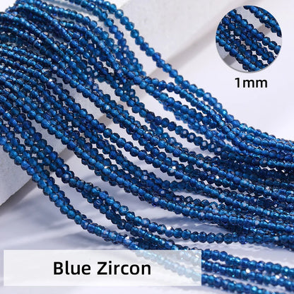 Acmore Crystal 1mm 20 Colors Loose Crystal Stones Jewelry Making Crafts Waist Necklace Earring Flat Beads DIY Deco Accessories