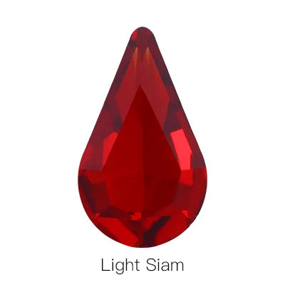 Teardrop Shape Point Back Glass Crystal Fancy Stone Diamond for Garment Loose Beads Factory Direct Glass Crystal Diamond Stone