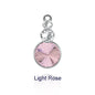 Acmore Crystal Triple Rivoli Shaped Shiny 9 Colors K9 Glass Crystal Stone Alloy Pendant for Bracelet Necklace Earring DIY Accessories