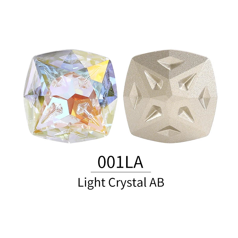 Acmore Crystal Cushion Shape Star Meteorite Series 12 /18mm K9 Glass Pointback Crystal Stones Rhinestones Jewelry Making Garment